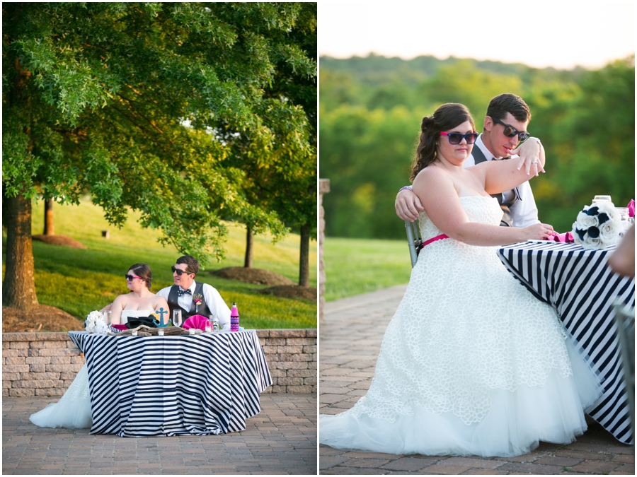 Sunset Crest Manor Spring Outdoor Toast - VA Wedding Photographer