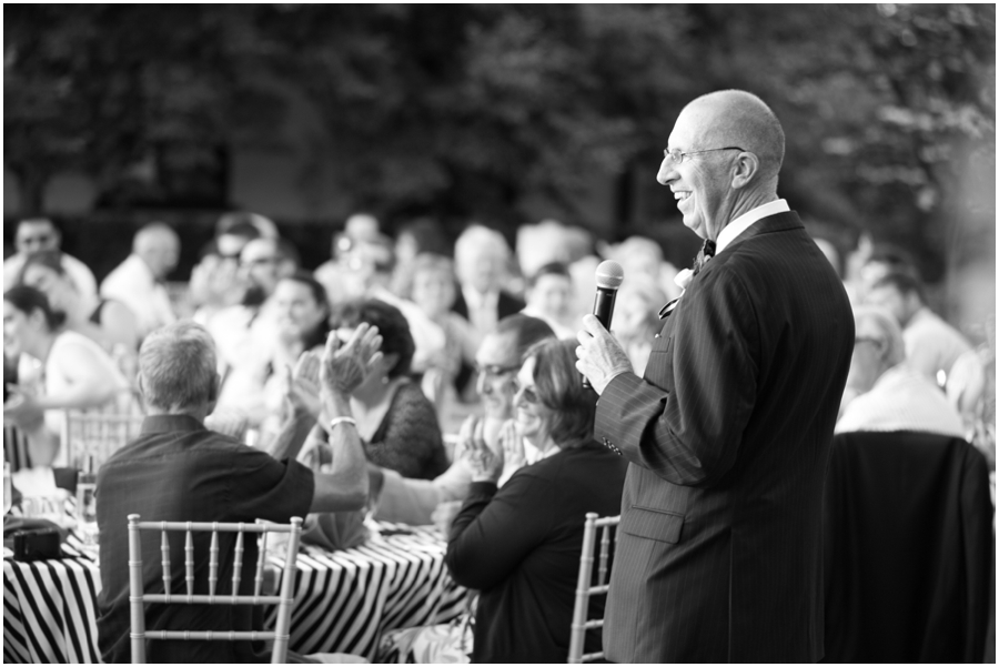 Sunset Crest Manor Spring Outdoor Toast - VA Wedding Photographer