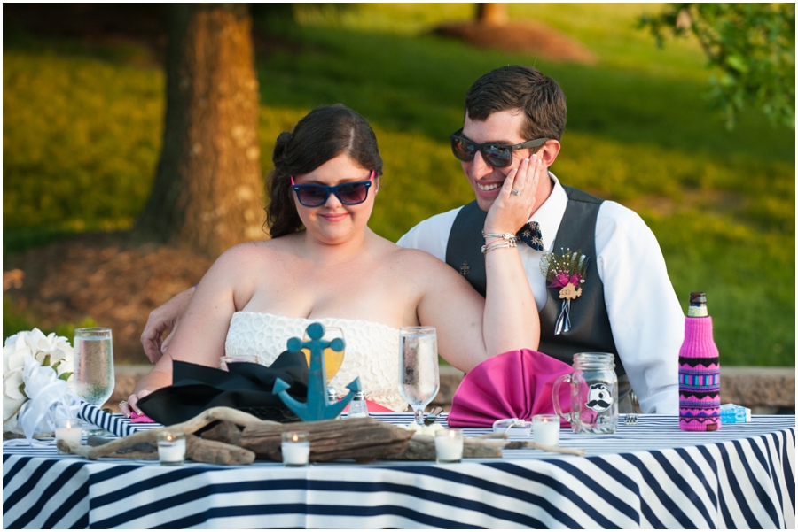 Sunset Crest Manor Spring Outdoor Toast - VA Wedding Photographer