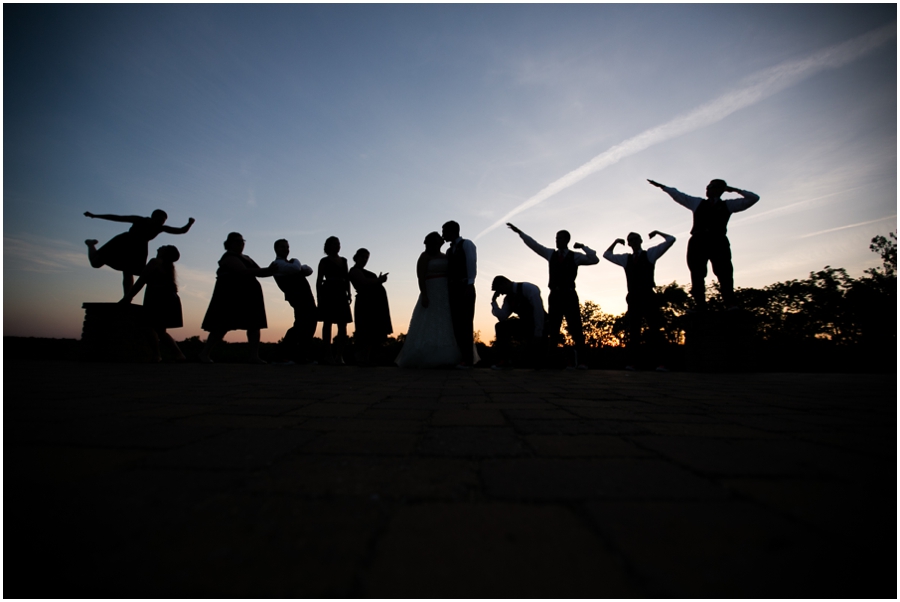 Sunset Crest Manor Sunset Wedding Party - Chantilly Va Wedding Photographer