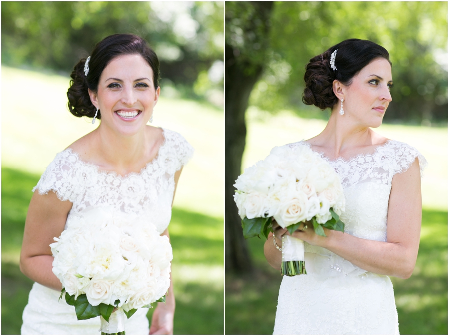 Oakland, NJ Bridal Portrait - Allure Bridal Gown - Conroy's Florist