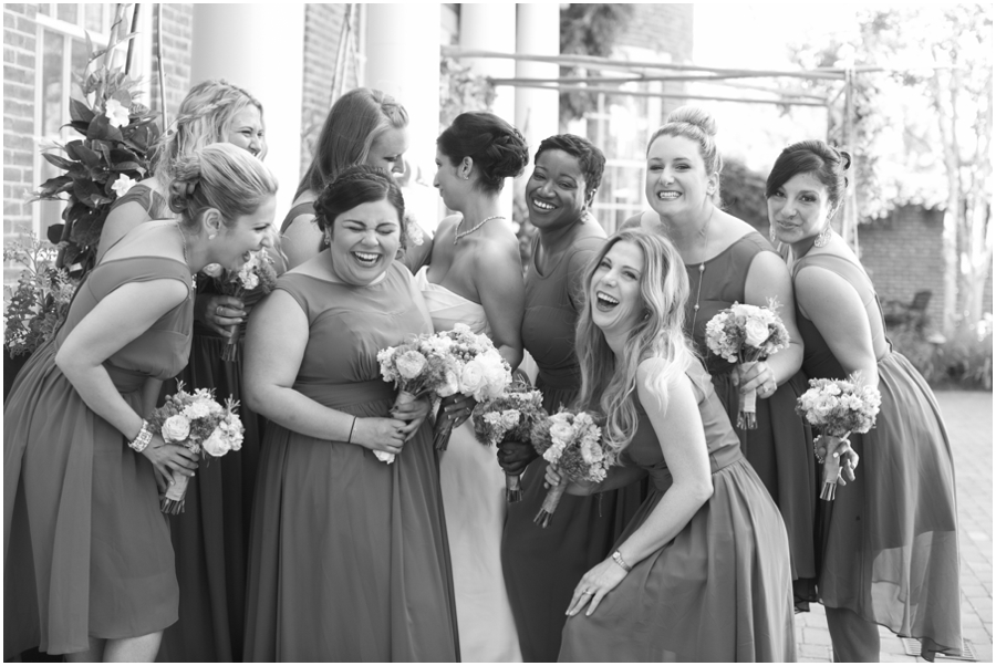 The Tidewater Inn Easton Wedding Photographer -  Betsy Robinson's Bridal - Alfred Angelo grey Bridesmaid