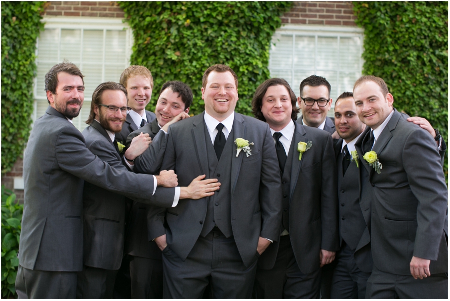 The Tidewater Inn Easton Wedding Photographer -  Brooks Brothers Groomsmen - Flower Follies