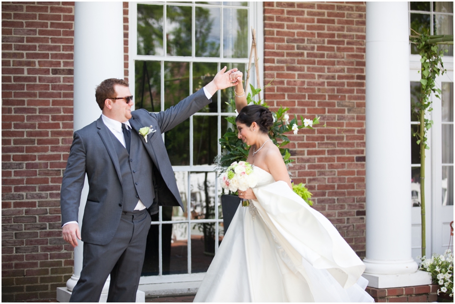 The Tidewater Inn Wedding Photographer -  First look - Flower Follies