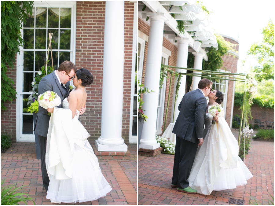 The Tidewater Inn Wedding Photographer -  First look - Flower Follies