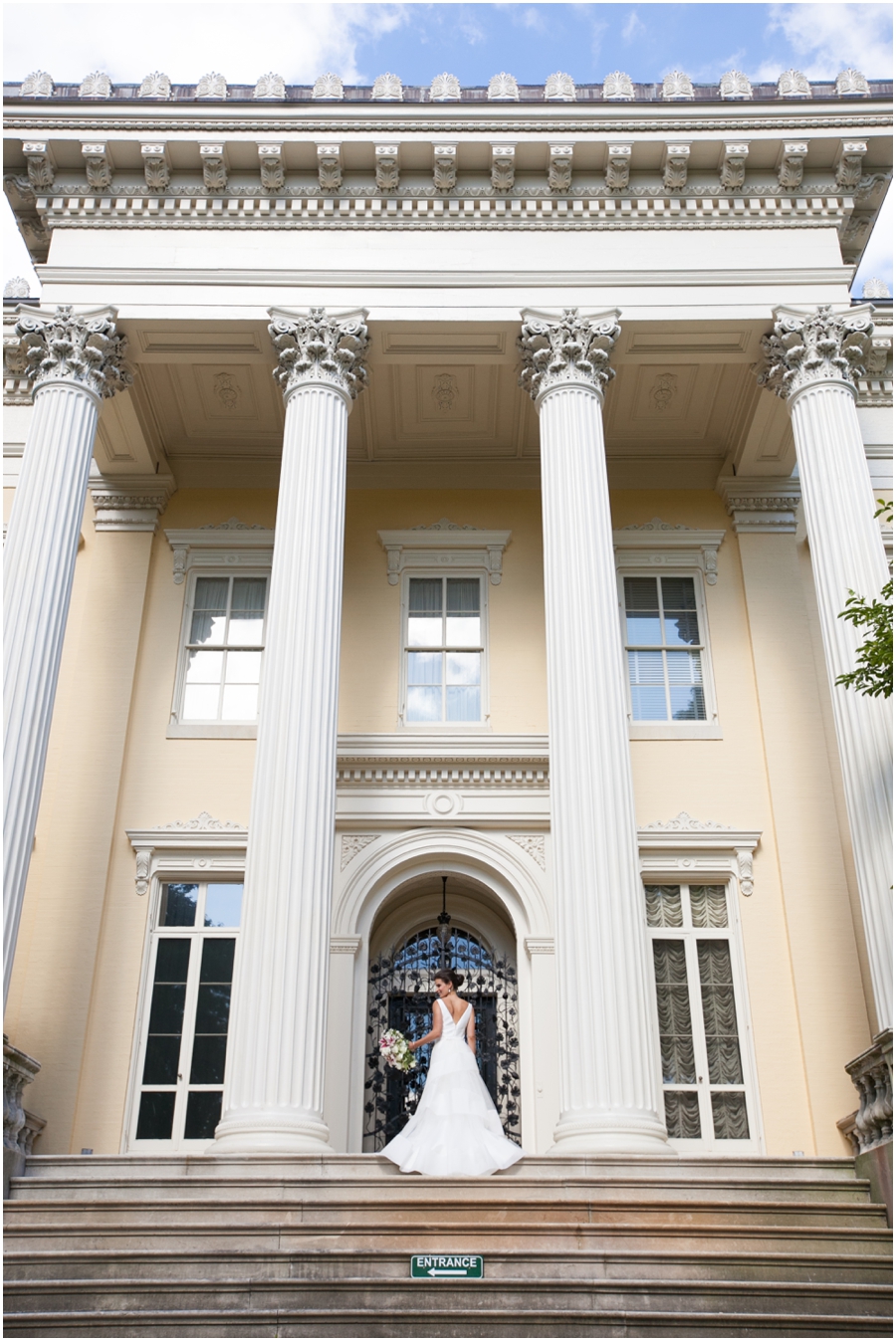 Amsale Bridal Gown - Evergreen Mansion Wedding Photographer - Baltimore Bridal Photographs