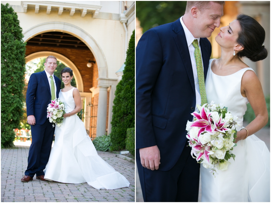 Amsale Bridal Gown - Evergreen Mansion Wedding Photographer - Baltimore Wedding Photographs