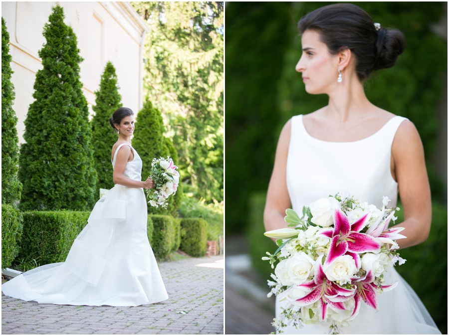 Amsale Bridal Gown - Evergreen Mansion Wedding Photographer - Baltimore Wedding Photographs