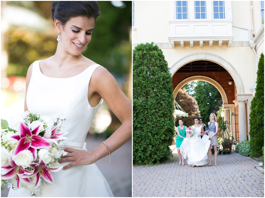 Amsale Bridal Gown - Evergreen Mansion Wedding Photographer - Baltimore Wedding Photographs