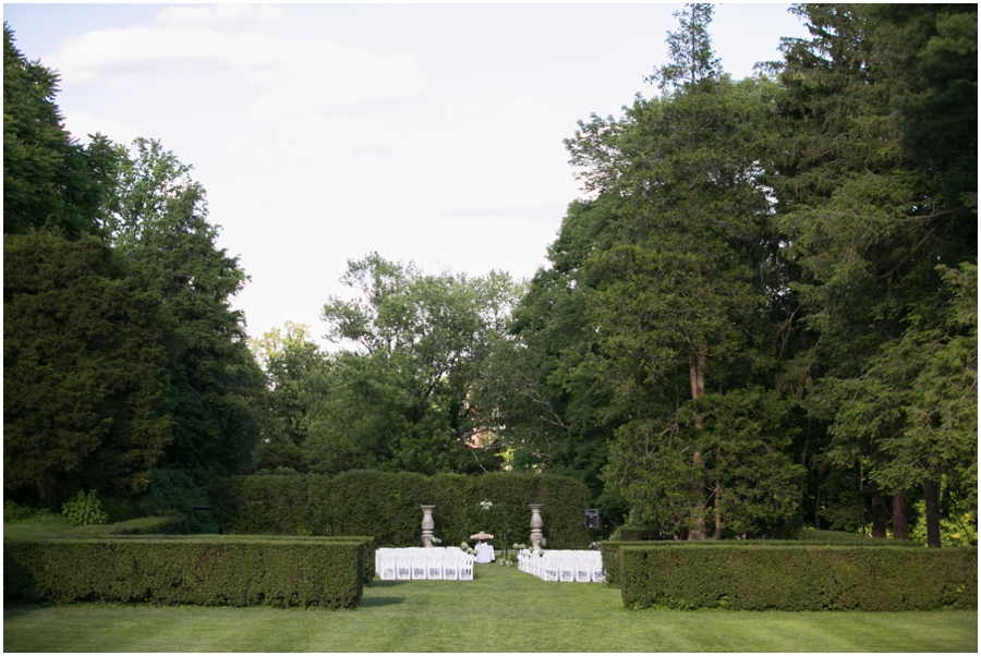 Evergreen Mansion Outdoor Ceremony - Baltimore Wedding Photographs