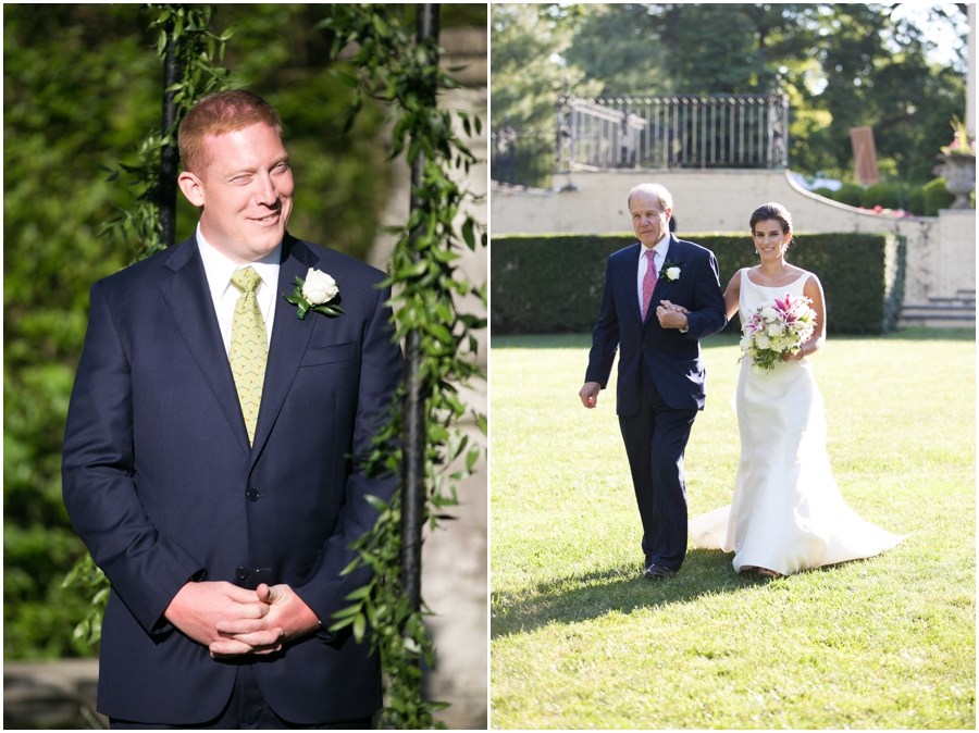 Evergreen Mansion Outdoor Ceremony - Baltimore Wedding Photographer