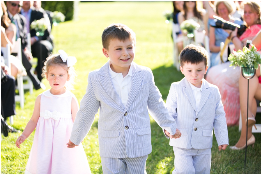 Evergreen Mansion Outdoor Ceremony - Baltimore Garden Wedding Photographer