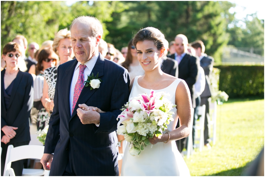 Evergreen Mansion Outdoor Ceremony - Baltimore Garden Wedding Photographer