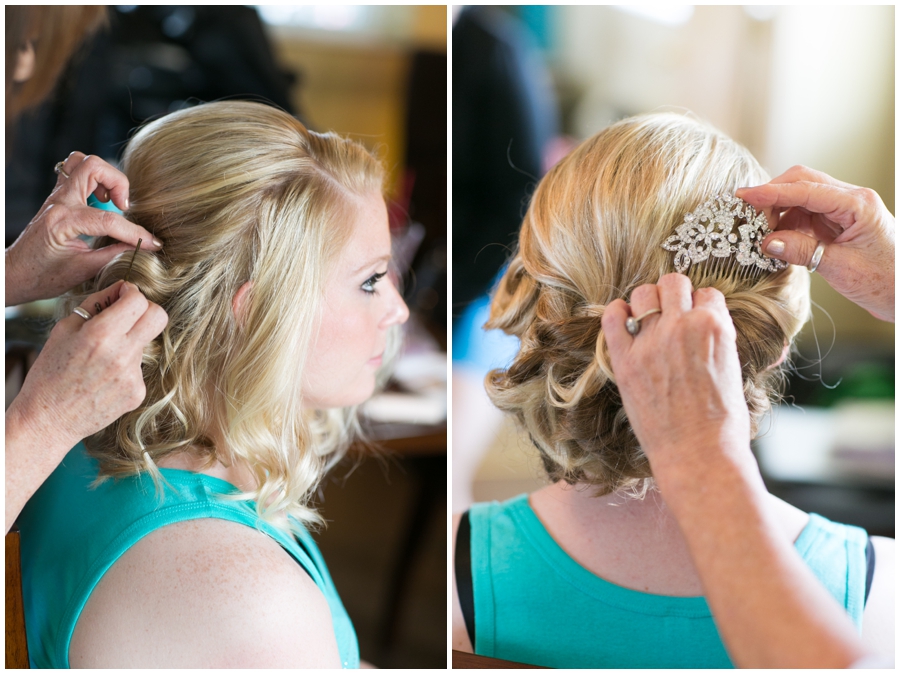 Herrington on the Bay Wedding Photorapher - Waterfront Wedding Getting Ready - Nicole Palermo & MIndy Whalen Bridal Hair & Makeup