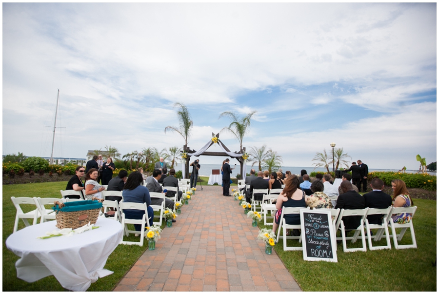 Herrington on the Bay Wedding Ceremony - Outdoor Waterfront Wedding Ceremony