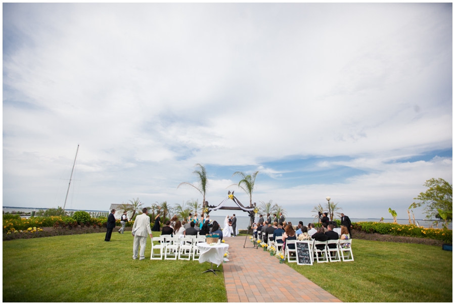 Herrington on the Bay Wedding Photographs - Outdoor Waterfront Wedding Ceremony