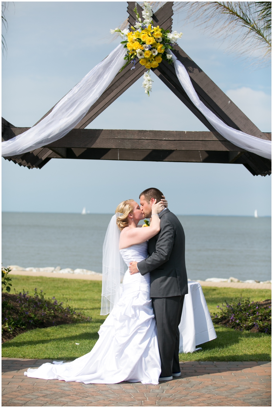 Herrington on the Bay Wedding Photographs - Outdoor Waterfront Wedding Ceremony