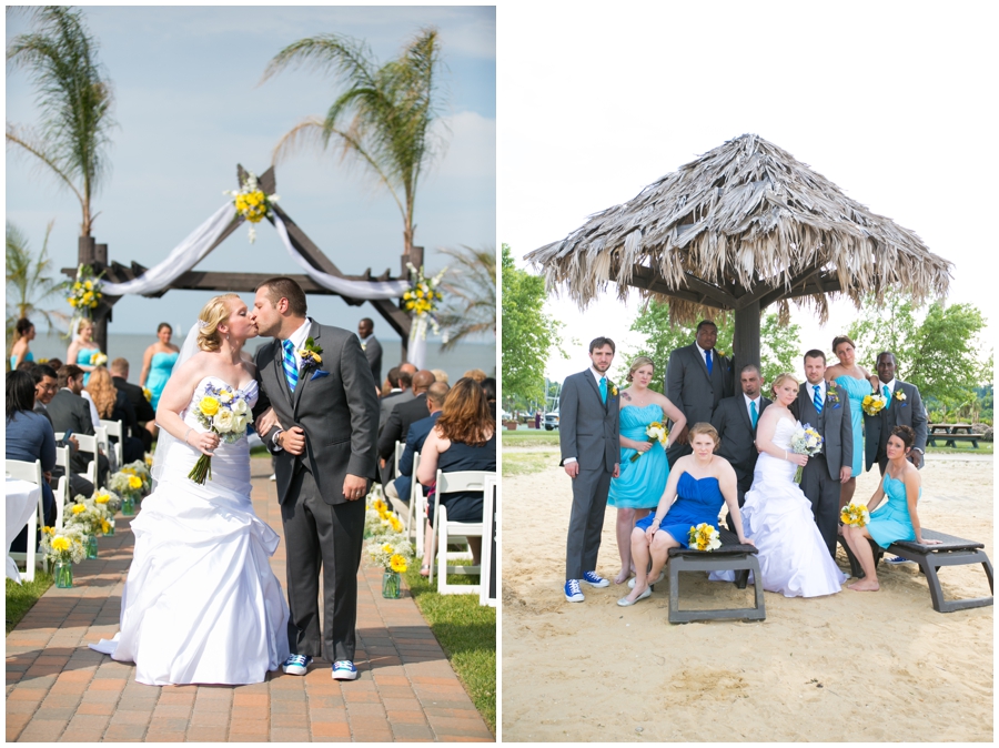 Herrington on the Bay Wedding Photographs - Outdoor Waterfront Wedding Ceremony