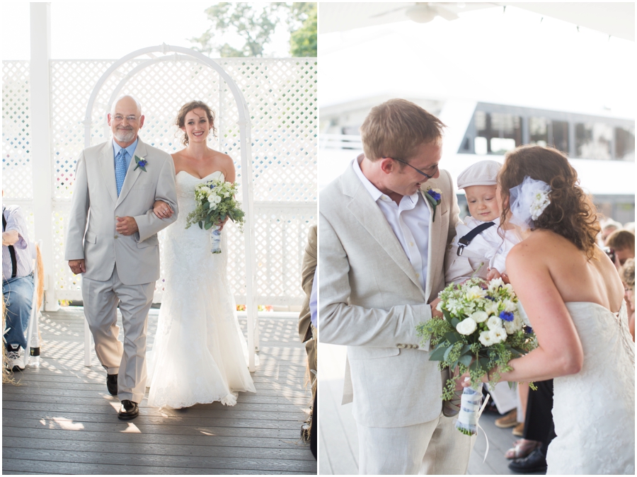 Anchor Inn Wedding Photographer - Chesapeake Bay Waterfront Ceremony