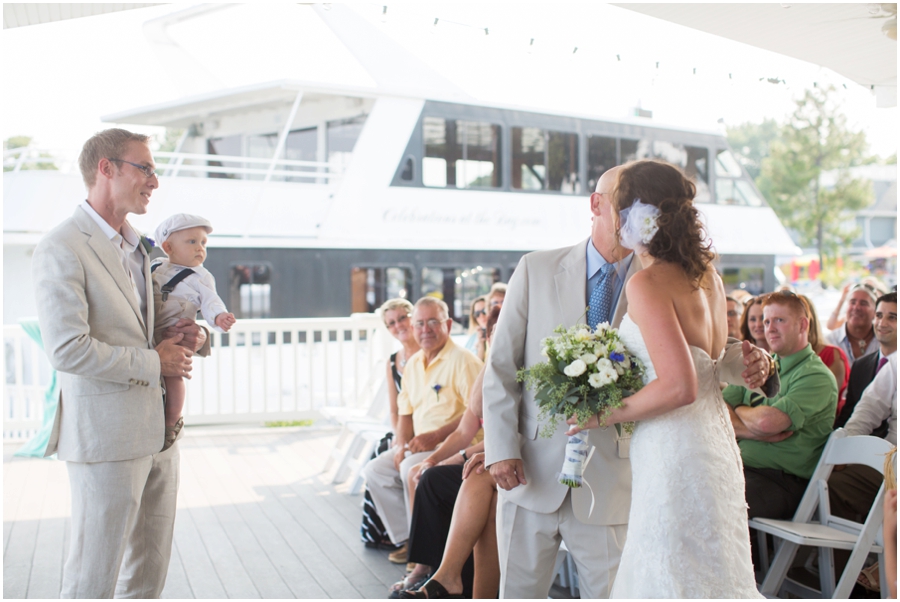 Anchor Inn Wedding Photographer - Chesapeake Bay Waterfront Ceremony