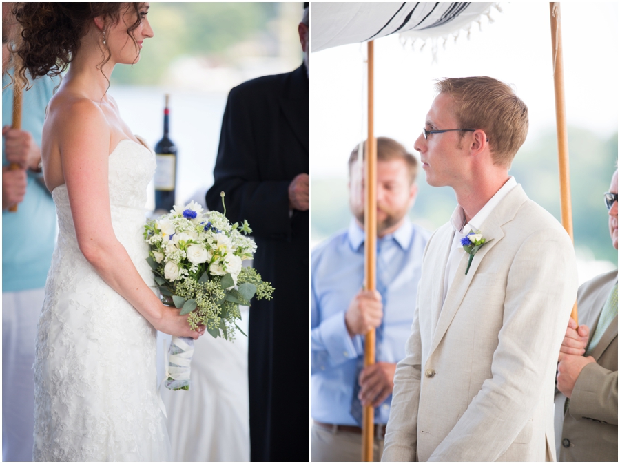 Anchor Inn Wedding Photographer - Chesapeake Bay Waterfront Ceremony