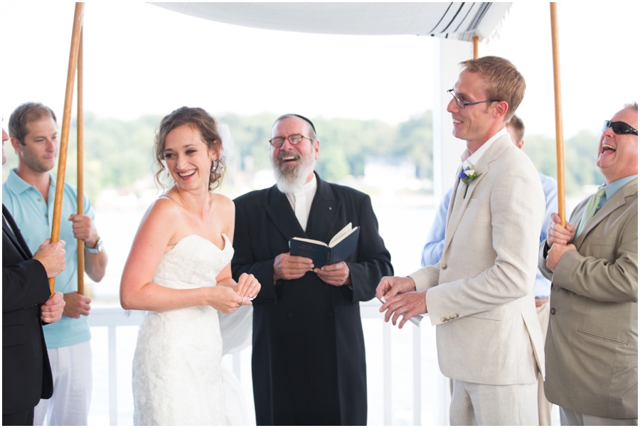 Anchor Inn Wedding Photographer - Chesapeake Bay Waterfront Ceremony