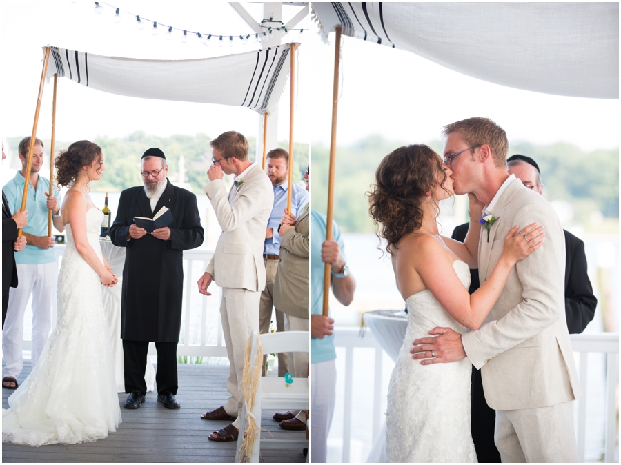 Anchor Inn Wedding Photographer - Chesapeake Bay Waterfront Ceremony