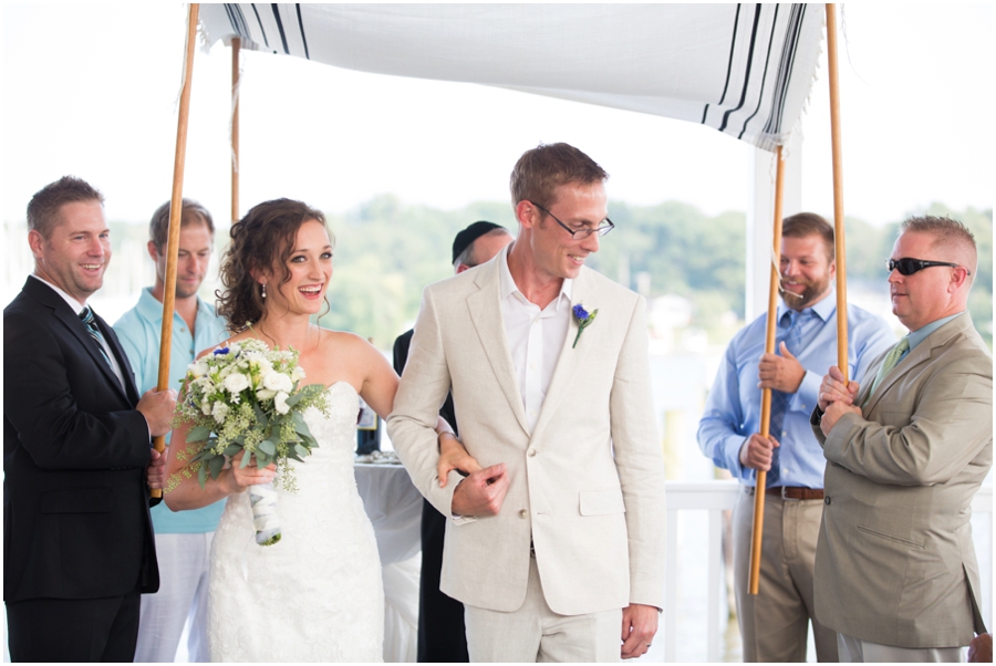 Anchor Inn Wedding Photographer - Chesapeake Bay Waterfront Ceremony