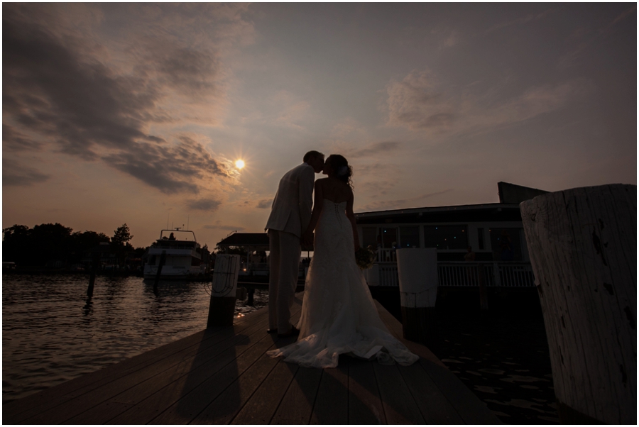 Anchor Inn Wedding Photographer - Chesapeake Bay Sunset Wedding