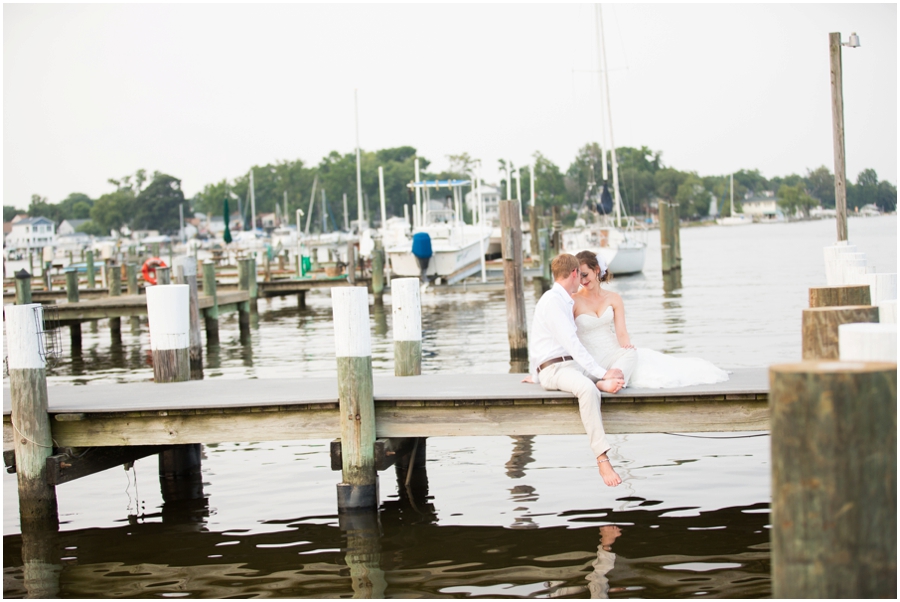 Chesapeake Bay Waterfront Wedding Photographer - Anchor Inn Sunset