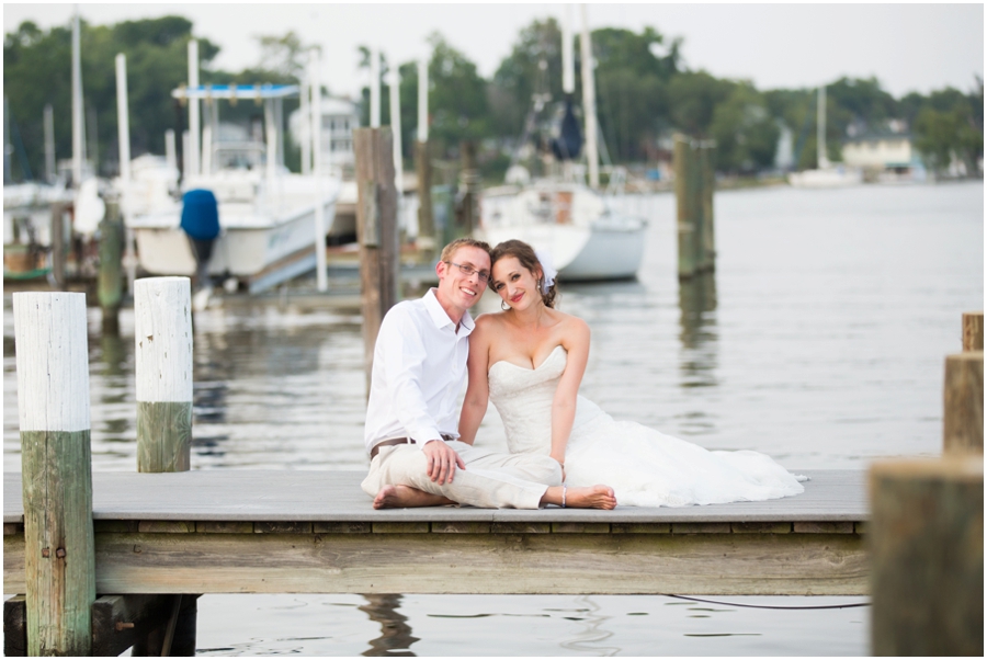 Chesapeake Bay Waterfront Wedding Photographer - Anchor Inn Sunset