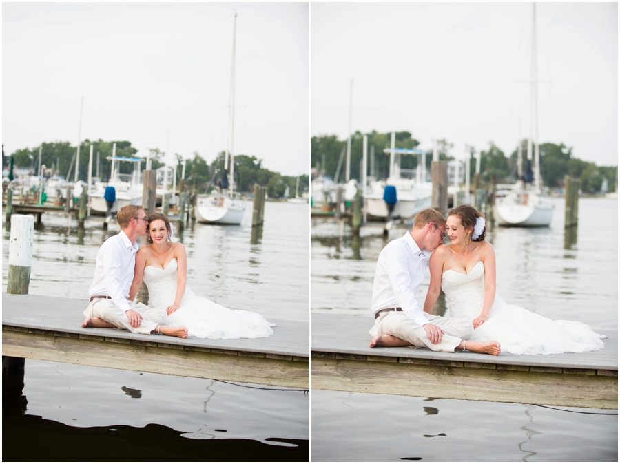 Chesapeake Bay Waterfront Wedding Photographer - Anchor Inn Sunset