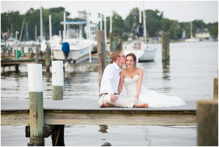 Chesapeake Bay Waterfront Wedding Photographer - Anchor Inn Sunset