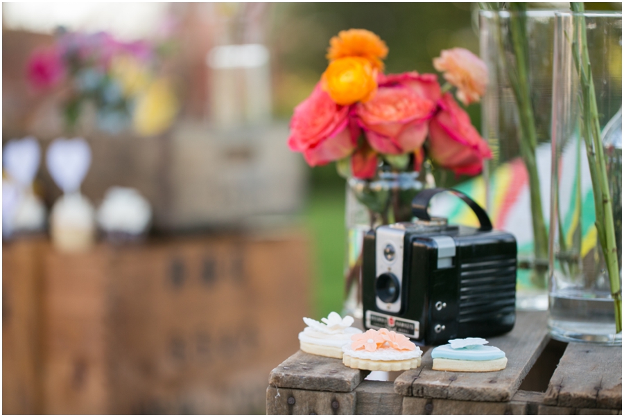 Just Simply Delicious Wedding Cupcakes - XOXO Vintage Rentals - Styled Picnic Engagement Session