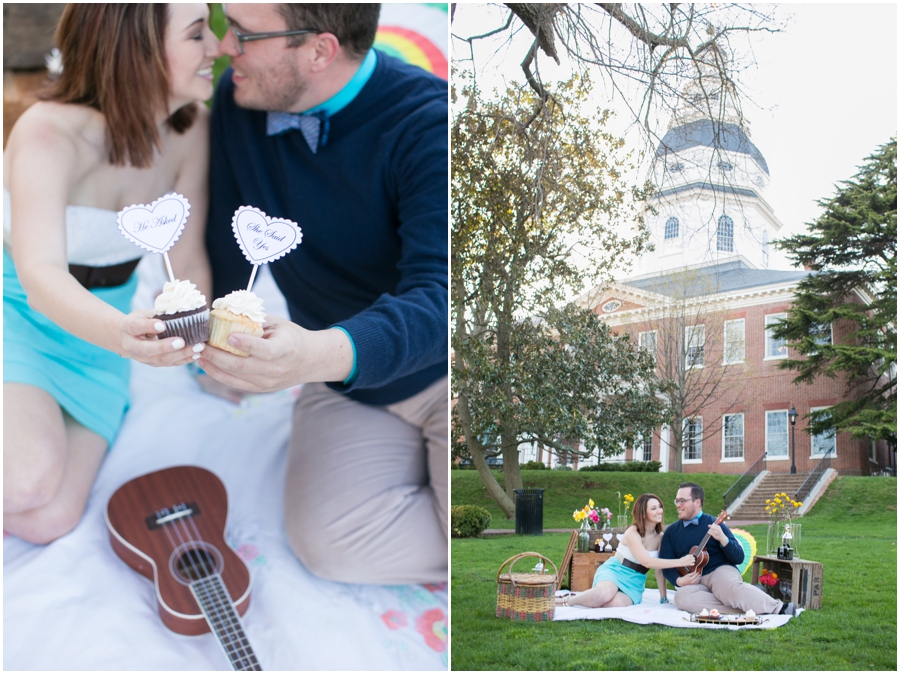 Just Simply Delicious Wedding Cookies - Styled Picnic Engagement Photograph