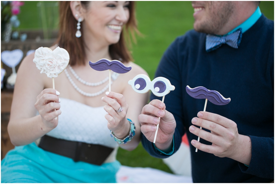 Just Simply Delicious Wedding Cookies - Styled Picnic Engagement Photograph