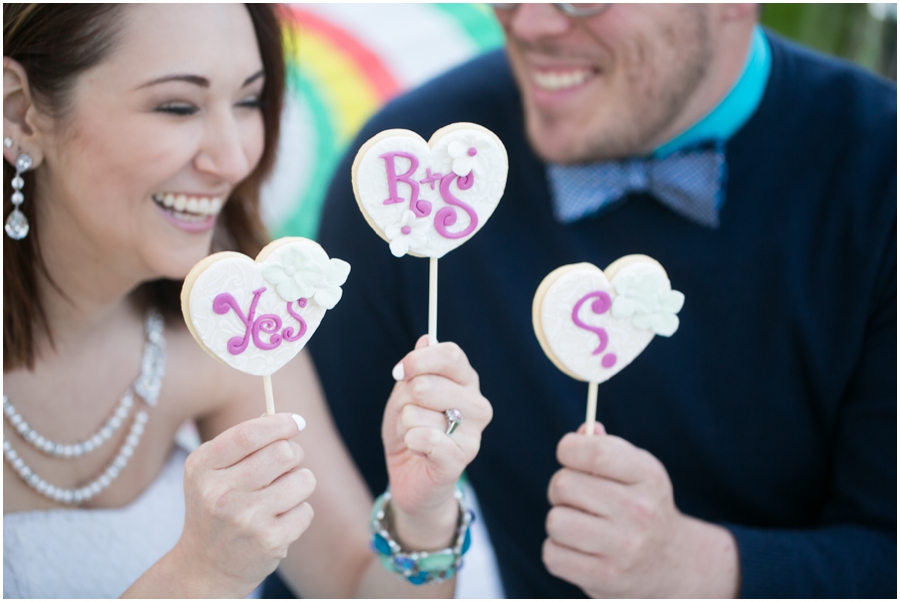 Just Simply Delicious Wedding Cookies - Styled Picnic Engagement Photograph