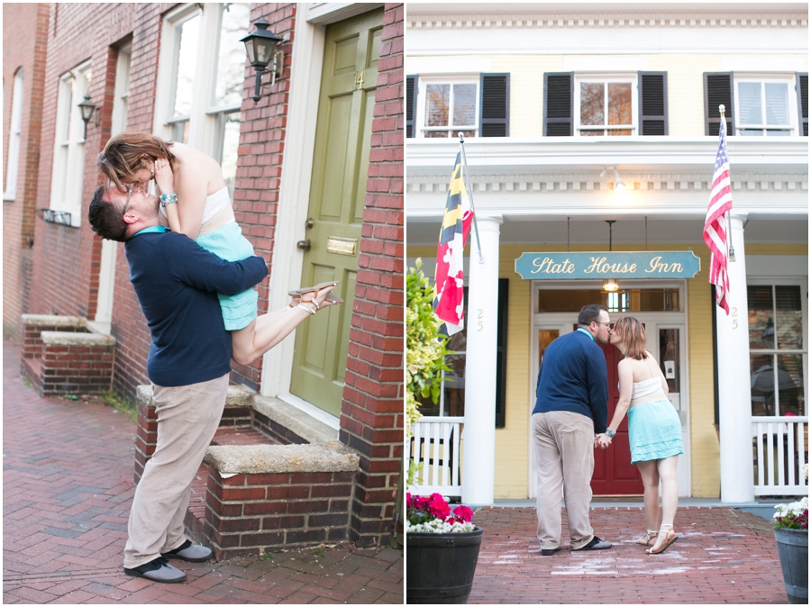 State House Inn - Annapolis Engagement Photographer