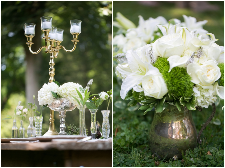 Anthony Wayne House Table Decor Inspiration - Philadelphia Wedding Photographer - Flowers by Priscilla - 2hands Studios