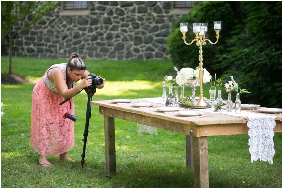 Anthony Wayne House Wedding Inspiration - Philadelphia Wedding Photographer - Danfredo Photography BTS