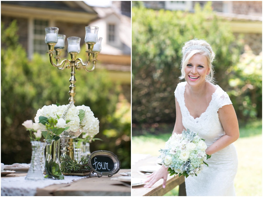 Anthony Wayne House Bridal Photographer - Philadelphia Styled Shoot - Flowers by Priscilla