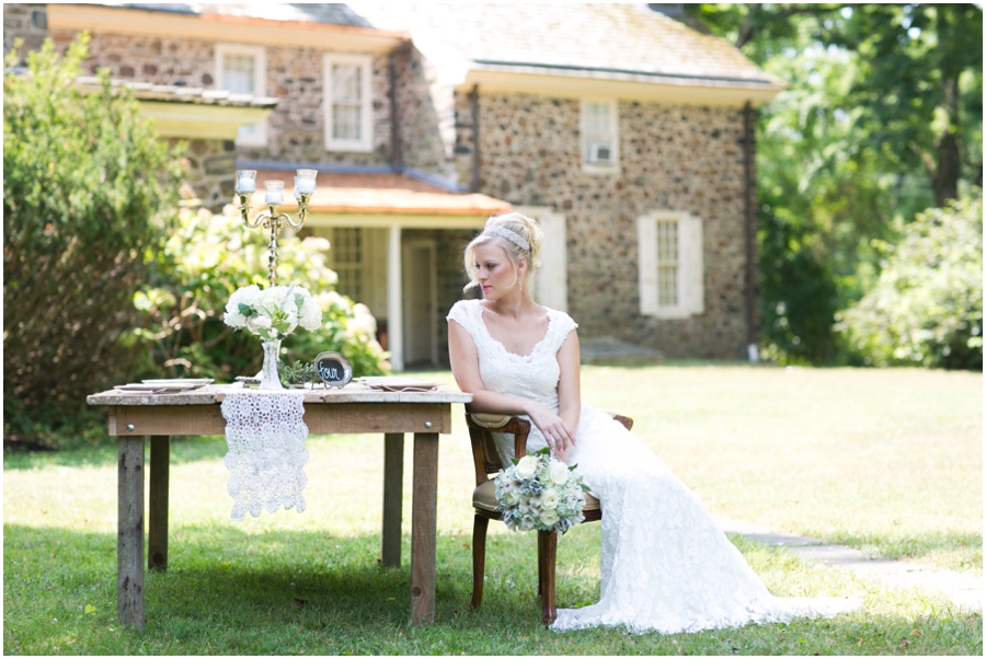 Anthony Wayne House Bridal Photographer - Philadelphia Styled Shoot - Flowers by Priscilla