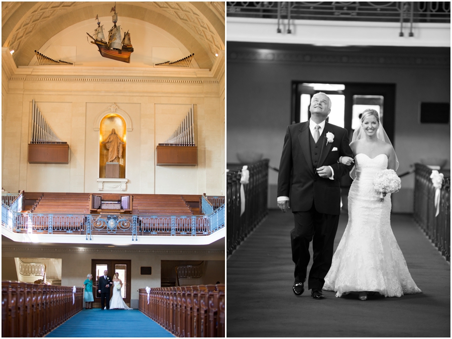 USNA Chapel Ceremony Photographer - Allure Bridals - Little House of Flowers