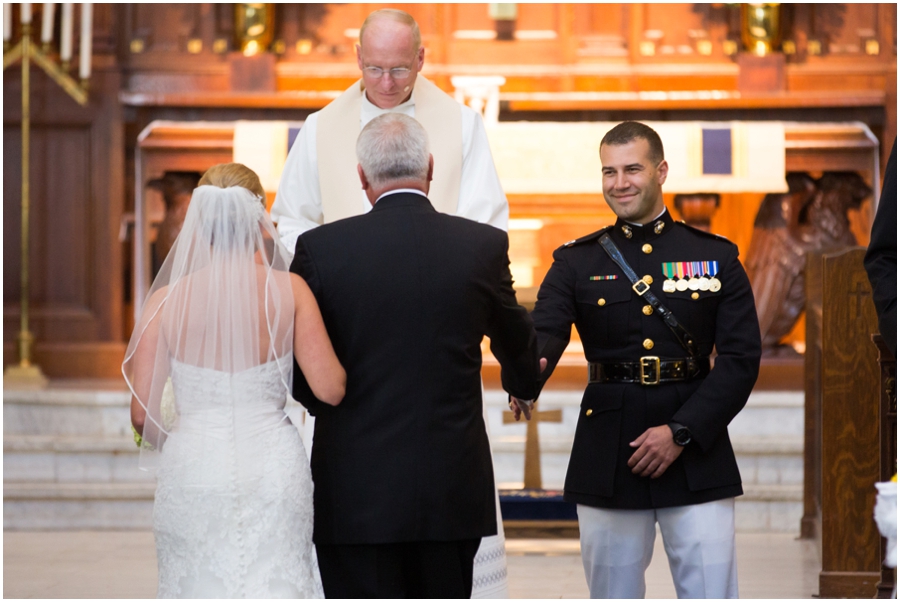 USNA Chapel Ceremony Photographer - Allure Bridals - Little House of Flowers