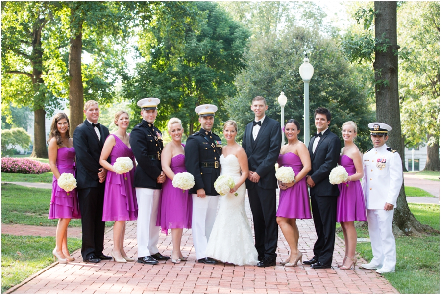 USNA Annapolis Wedding Photographer - Allure Bridals - Little House of Flowers