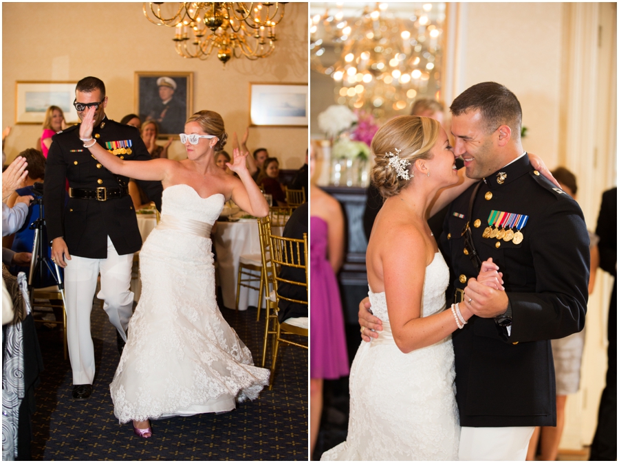 Naval Academy Officer's Club Wedding Reception Photographer