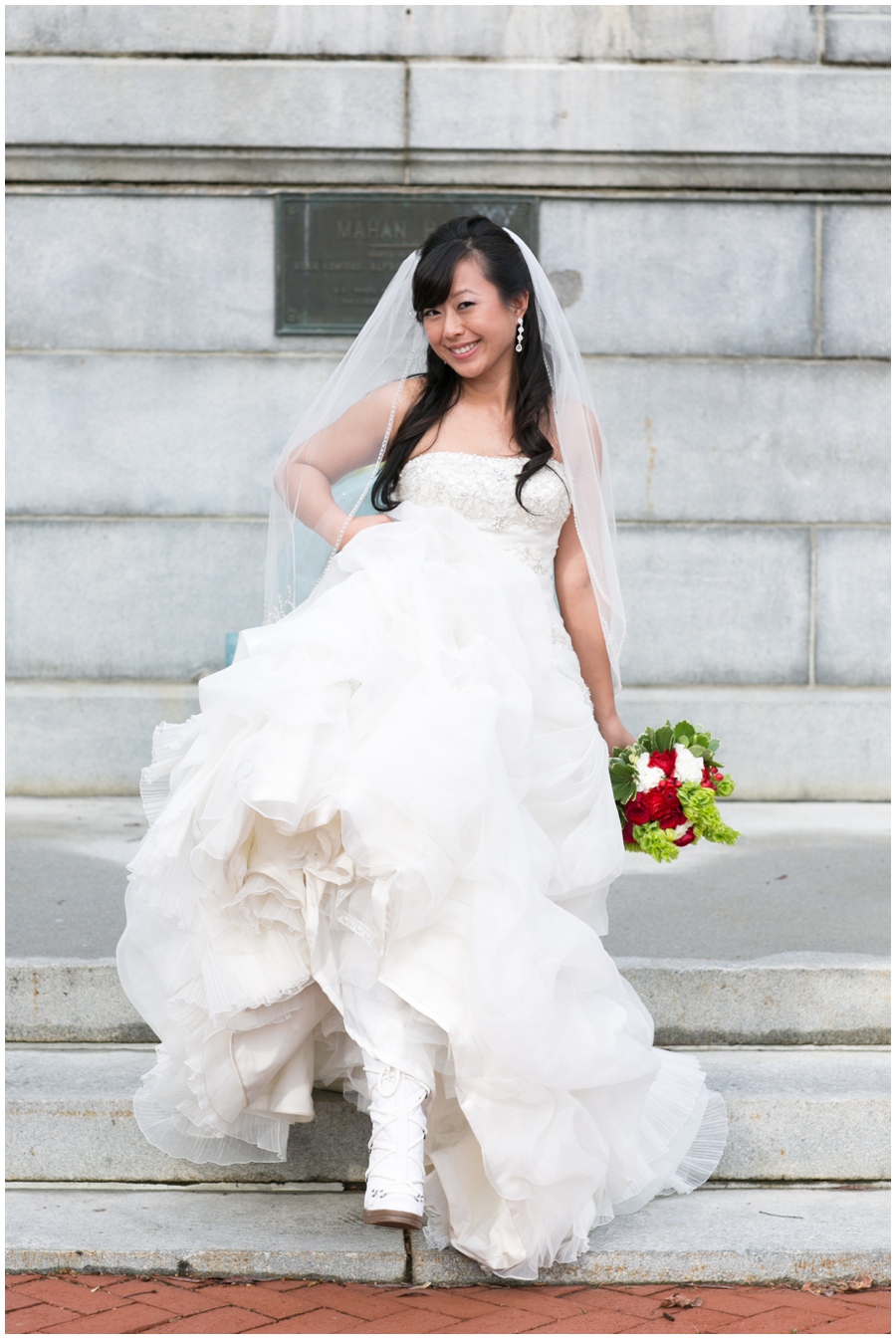 Annapolis Winter Wedding - Mahan Hall Bridal Photographs