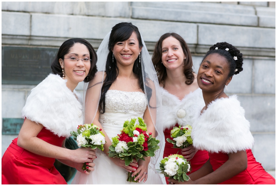 Annapolis Winter Wedding - Mahan Hall Bridal Photographer