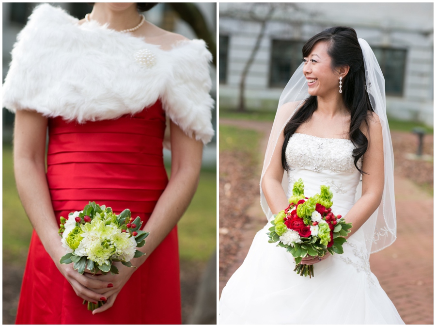 Annapolis Winter Wedding - Mahan Hall Bridal Photographer