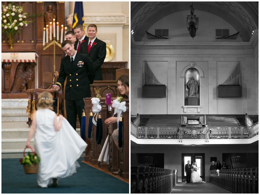 Annapolis Winter Wedding - USNA Wedding Ceremony Photographer